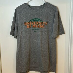Vintage Nike University of Miami regular fit t-shirt